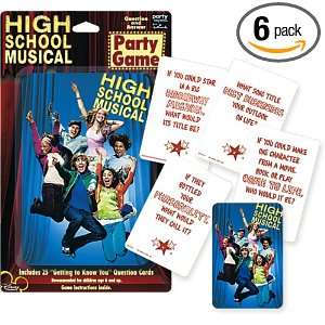   : High School Musical Party Game (Pack of 6): Health & Personal Care