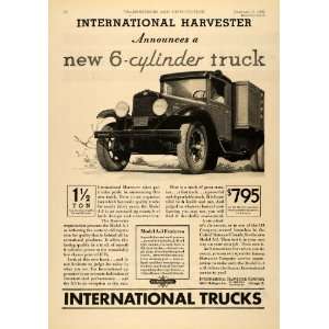   Harvester Co Truck Transportation   Original Print Ad: Home & Kitchen