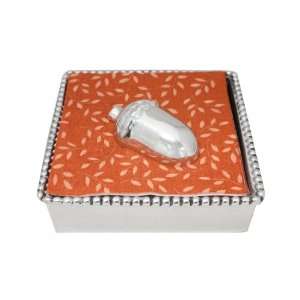   Pearls Napkin Box Set, Acorn Half, Recycled Aluminum: Home & Kitchen
