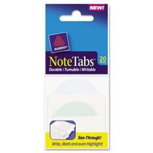   Tabs and Flags in One, Pastel Blue/Green/Clear, 20/Pack Electronics