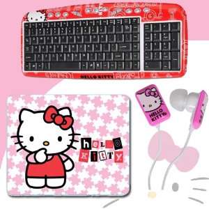   Kitty In Ear Buds (Pink/White) #11409 HK DavisMAX Bundle Electronics