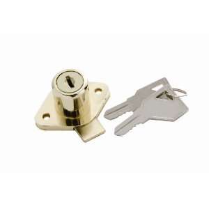  Cabinet & Drawer Lock in Polished Brass (Set of 10): Home 