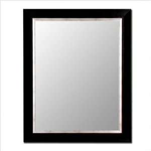  Ready to hang framed wall mirror with 1 1/4 bevel. by 