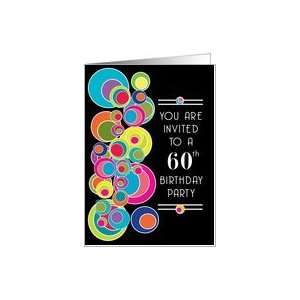  60 Birthday Party Invitations Pop Art Card Toys & Games