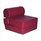   Products Burgundy Jr. Twin Foam Sleeper Chair (Vinyl) 32 2120 322