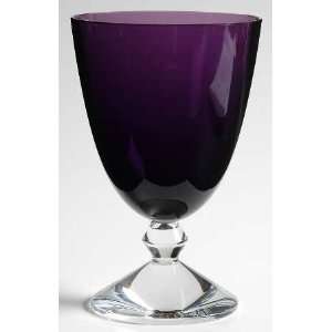  Baccarat Vega Amethyst Water Goblet, Crystal Tableware 
