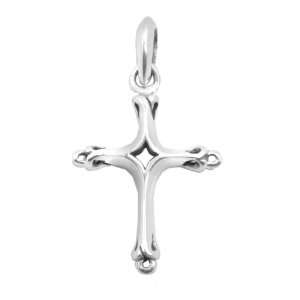  Barse Sterling Silver Sleek Cross Pendant Jewelry