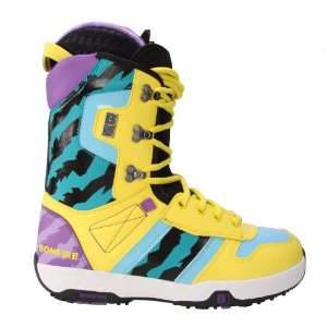  Bonfire Bolt Mens Snowboard Boots Blk/Yellow Sz 7 7.5 