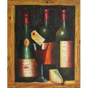 Wine Boutique III Oil Painting on Canvas Hand Made Replica Finest 