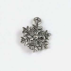  18mm Snowflake Pewter Charm Arts, Crafts & Sewing
