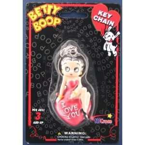  Betty Boop I Love You Figural Key Chain: Toys & Games