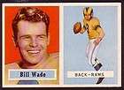 1957 TOPPS BILL WADE CARD NO34 NEAR MINT