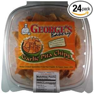 Sunshine Foods Garlic Pita Chips, 6.5 Ounce (Pack of 24)  
