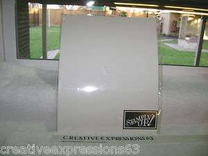 Stampin Up 8 1/2 x 11 Glossy White Cardstock 25 Sheets B/N  