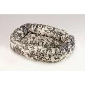  Bowsers Donut Bed   X Donut Dog Bed in Black Toile Pet 