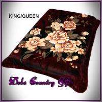   Floral Plush Heavy Blanket KING/QUEEN 79X91 024409950872  