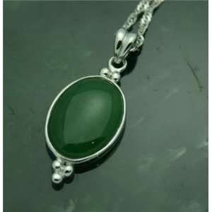  Polar Jade Oval Pendant (P1442) Jewelry