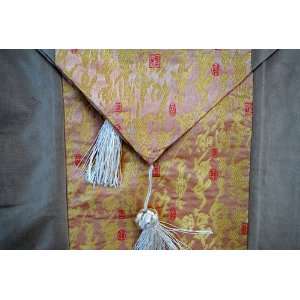  Chinese Calligraphy Silk Table Runner E 