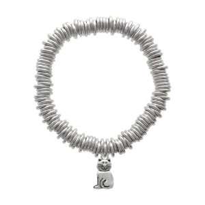   Silver Fat Cat Silver Plated Charm Links Bracelet [Jewelry]: Jewelry