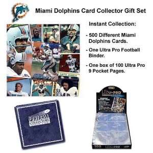 Various Brands Miami Dolphins 500 Card Collector Gift Set:  