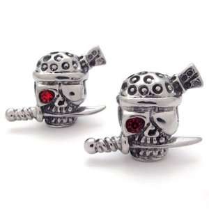   316L Steel Class A Pirate Skull Earring Jewelry Set: Everything Else