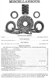 1891 Comstock Castle Cast Iron Stove Catalog  