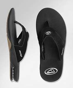 Reef Mens sandal Fanning black silver color. NIB 30% off msrp. This is 