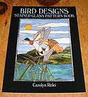 BIRD DESIGNS stained glass pattern book how to design 77 patterns 