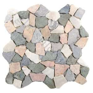 Arctic Tern Pebbles & Stones Multi Color Indonesian Mosaic Tiles 