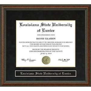  Louisiana State University at Eunice (LSUE) Diploma Frame 