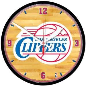  Los Angeles Clippers Round Wall Clock: Sports & Outdoors
