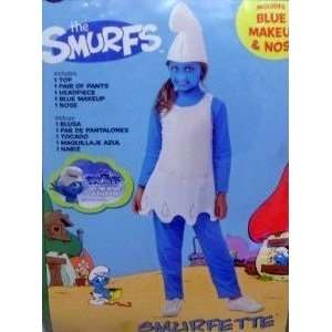   Smurfs Smurfette Girls Costume (Small (4 6), Smurfette) Toys & Games