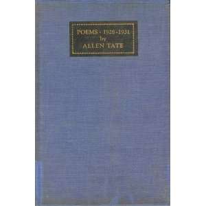  Poems 1928 1931 Allen Tate Books