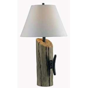   Cole 1 Light Table Lamp in Wood Grain   KH 32055WDG: Home Improvement