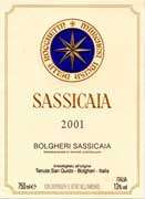 Tenuta San Guido Sassicaia 2001 
