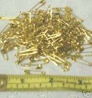 00 Safety Pins ~ Gold ~ 1 Gross (144 Pins)  