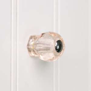  Small Depression Pink Glass Cabinet Knob: Home Improvement