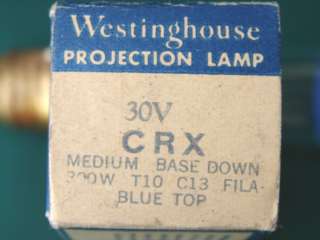 OLD Westinghouse Blue Top Projection Lamp never used  