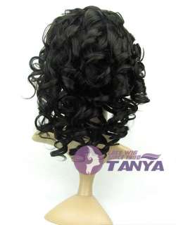 100% remy indian human full lace wig 16 1b# free s/h  