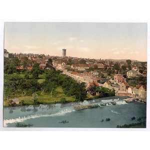    Photochrom Reprint of General view, Ludlow, England