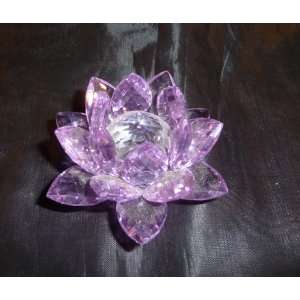  Beautiful Crystal Lotus Flower  4  Purple: Home & Kitchen