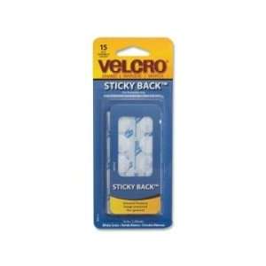  Velcro Sticky back Round Dots Hook & Loop Fastener   White 