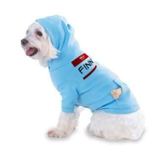  HELLO my name is FINN Hooded (Hoody) T Shirt with pocket 