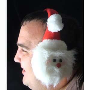  7 Plush Santa Claus Face Christmas Ear Muffs: Everything 