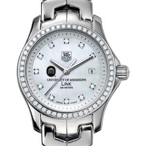  Ole Miss TAG Heuer Watch   Womens Link Watch with Diamond 