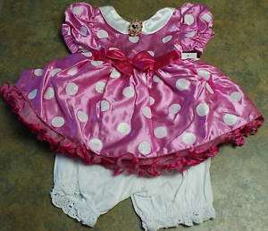 New Disney Store MINNIE MOUSE Pink Costume 6 9 Months  