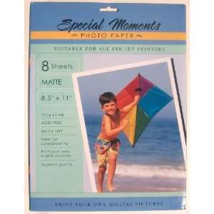  Special Moments Photo Paper for Ink Jet Printers 8 Sheets 