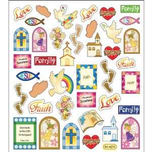  Multi Colored Stickers Religious: Arts, Crafts & Sewing