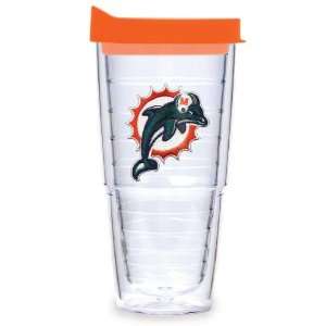   : Miami Dolphins Tervis Tumbler 24 oz Cup with Lid: Sports & Outdoors