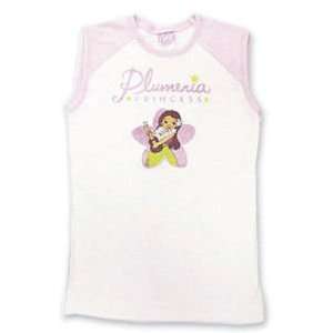 Hawaiian Kids T Shirt Plumeria Princess Ragian Large:  